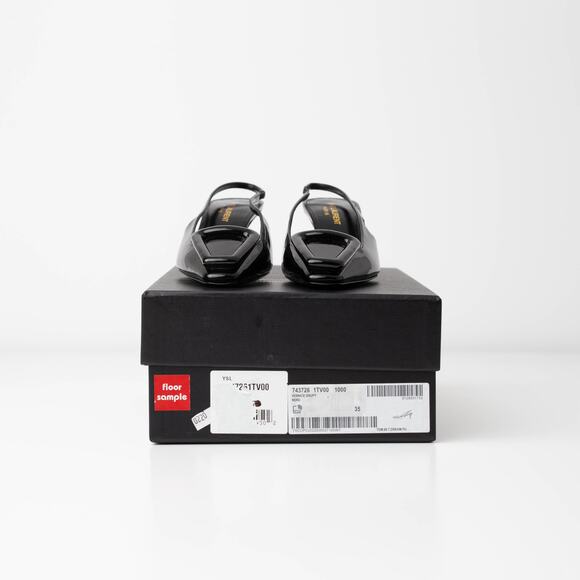 Saint Laurent Women's 24 Slingback Kitten Heel Pumps - Picture 10 of 10